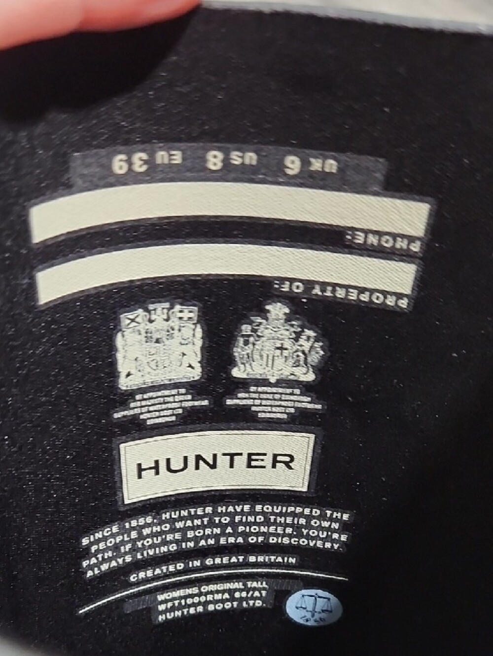 Hunter Black Matte Rain Boots - Picture 3 of 8